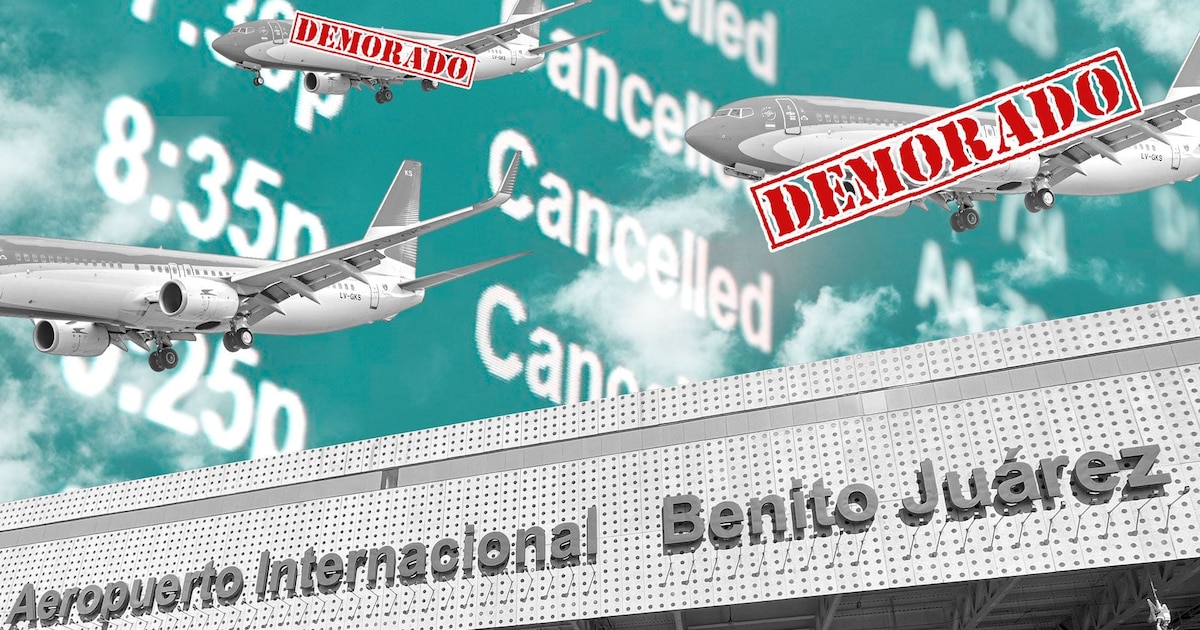 Actualización en tiempo real de vuelos: contratiempos y anulaciones en el Aeropuerto Internacional de la Ciudad de México