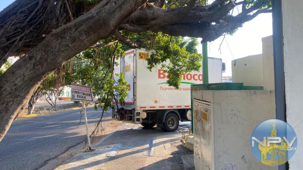 Camionetas de Bachoco invaden áreas peatonales y ciclovías en Puerto Vallarta
