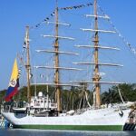 El majestuoso Buque Escuela ARC Gloria de la Armada de Colombia llega a Puerto Vallarta
