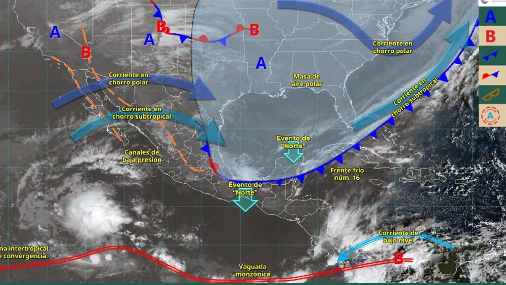 Lluvia, viento y frío: un viernes desafiante en varios estados de México