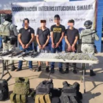 ¡Capturan a 4 hombres con armas y drogas en Las Coloradas, Culiacán!