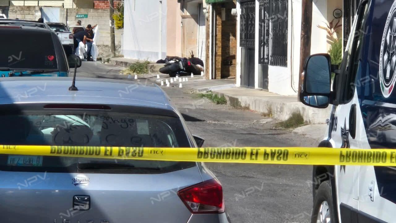 Asesinan a tiros a motociclista en Tepic