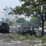 Atentado con coche bomba contra comisaría comunitaria deja 6 muertos en Michoacán