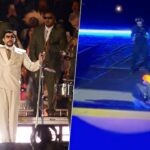 Bad Bunny experimenta una impresionante caída en el escenario de la CDMX y sigue con el show (Video)