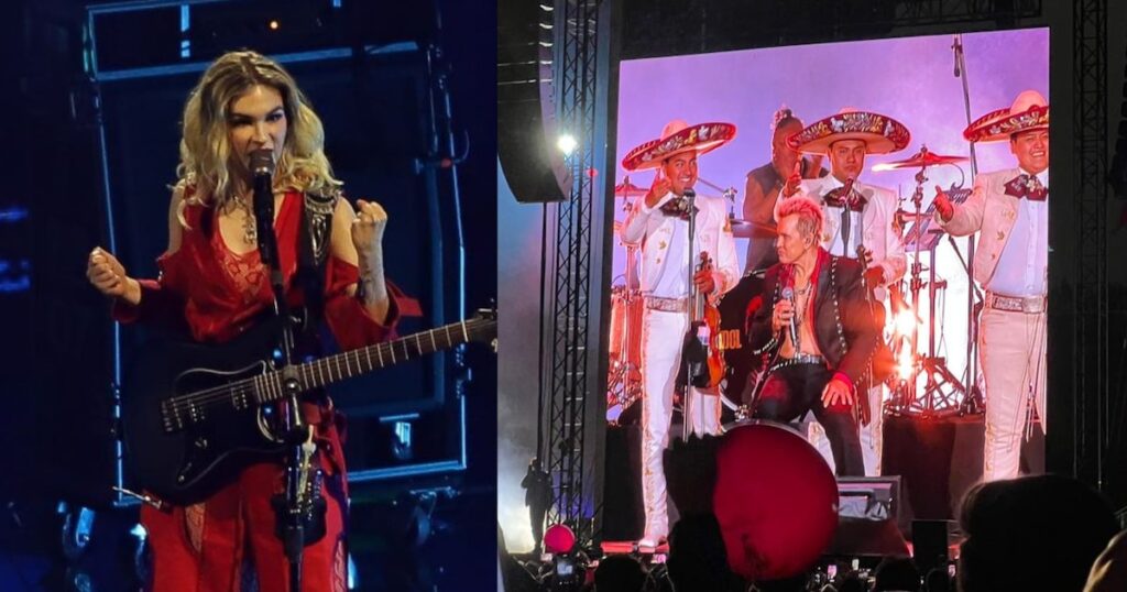 Billy Idol festejó su cumpleaños en la CDMX y recibió una serenata de "Las Mañanitas" por parte de Daniela Villarreal de The Warning con mariachi.