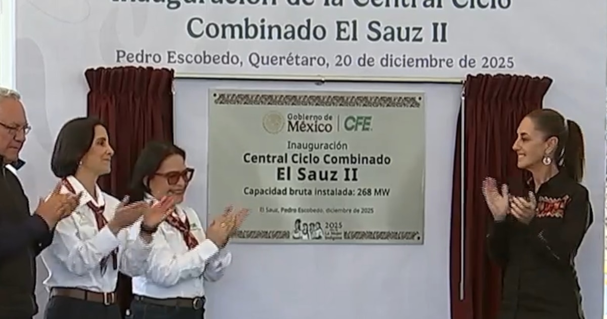 Claudia Sheinbaum abre una nueva planta eléctrica en Querétaro en honor a los trabajadores de CFE