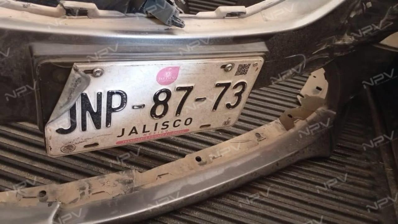 Conductor se da a la fuga después de accidente en la avenida Francisco Villa; abandonó placa en la escena