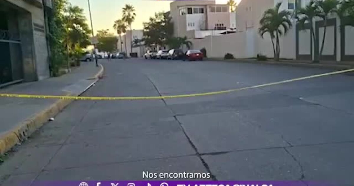 Dos hombres pierden la vida en un ataque armado detrás del Congreso del Estado en Culiacán