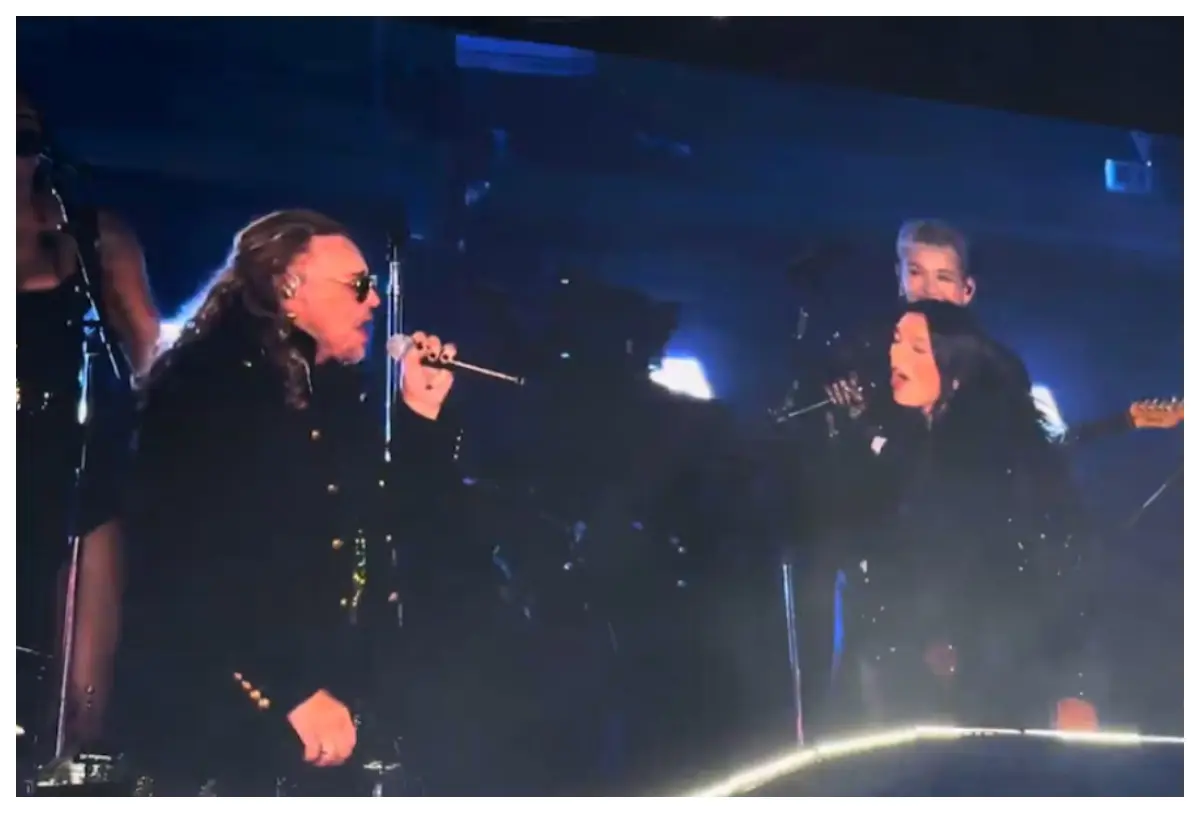 Dua Lipa impresiona en la Ciudad de México interpretando “Oye Mi Amor” con Fher Olvera de Maná