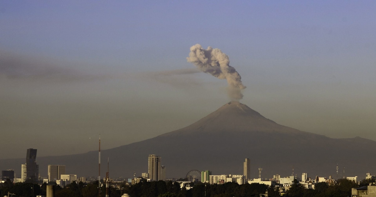 El Popocatépetl emite 19 exhalaciones en las últimas 24 horas