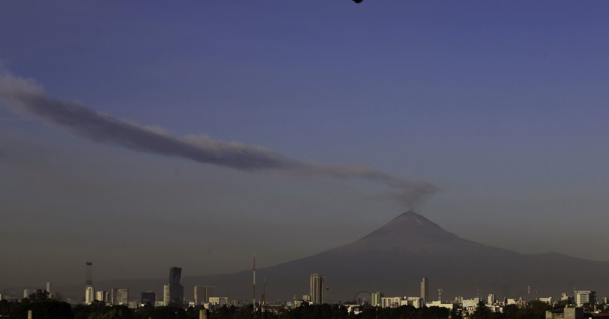 El Popocatépetl tuvo 23 exhalaciones el 5 de diciembre