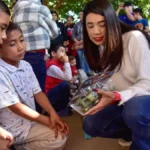 Gran fiesta navideña reúne a 300 niños y niñas del Lateral 18 en Ahome