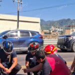 Grave accidente en el libramiento deja a motociclista con fracturas