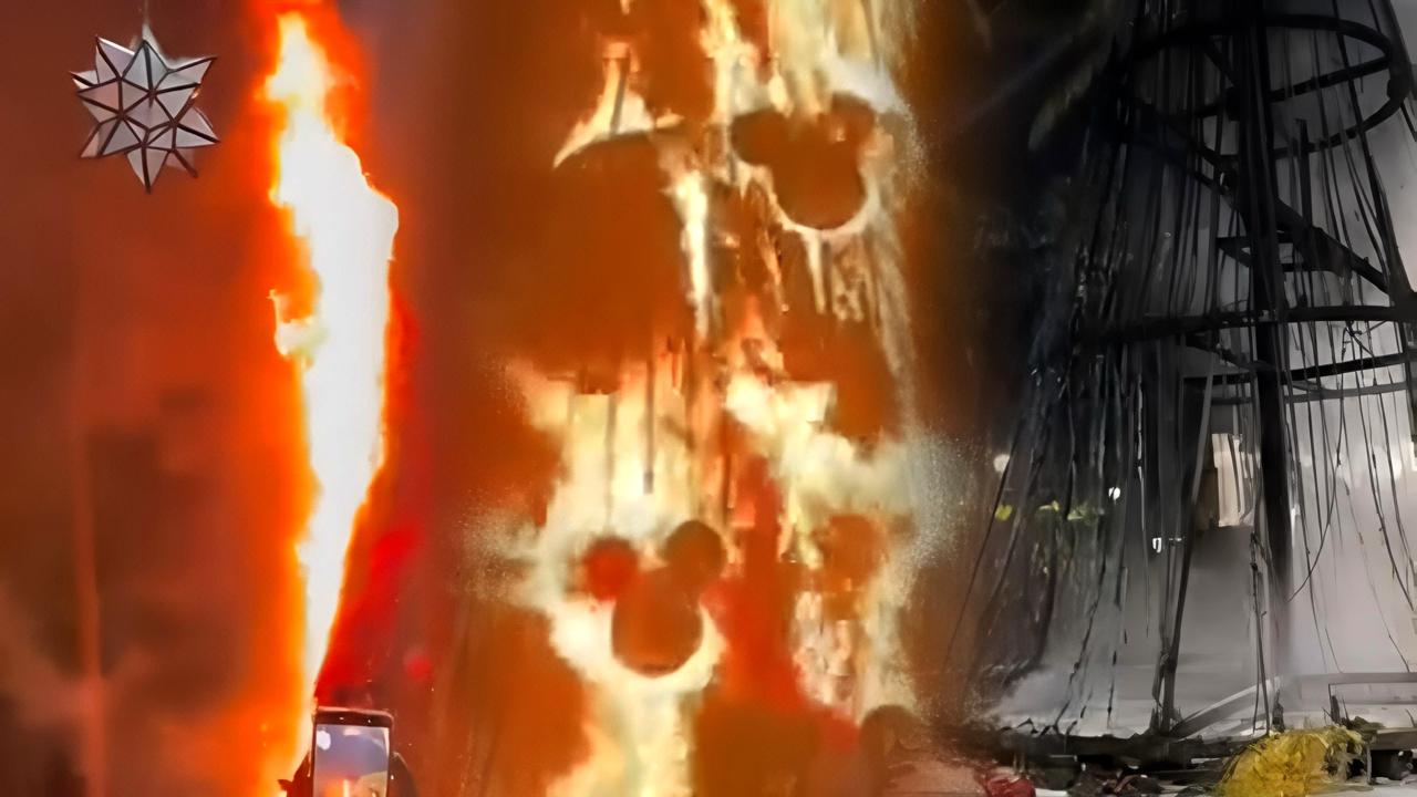 Incendio en San Vicente convierte el Árbol de Navidad en cenizas