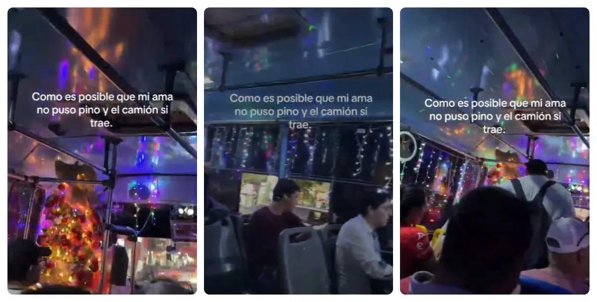 Increíble decoración navideña en camión de Los Mochis se convierte en sensación viral