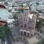 Increíble rescate de un halcón atrapado en lo alto del Santuario en Culiacán