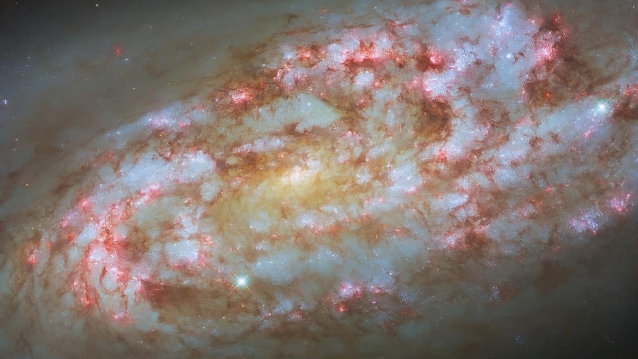 Nueva imagen de la galaxia NGC 1792: un espectáculo estelar extremo desvelado por Hubble