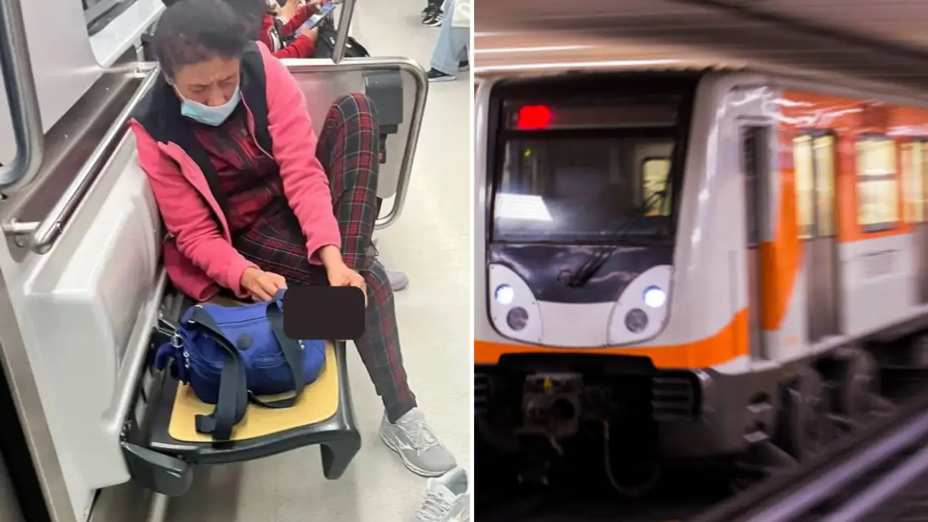 Pasajera se corta las uñas en pleno vagón del Metro de la CDMX y causa indignación