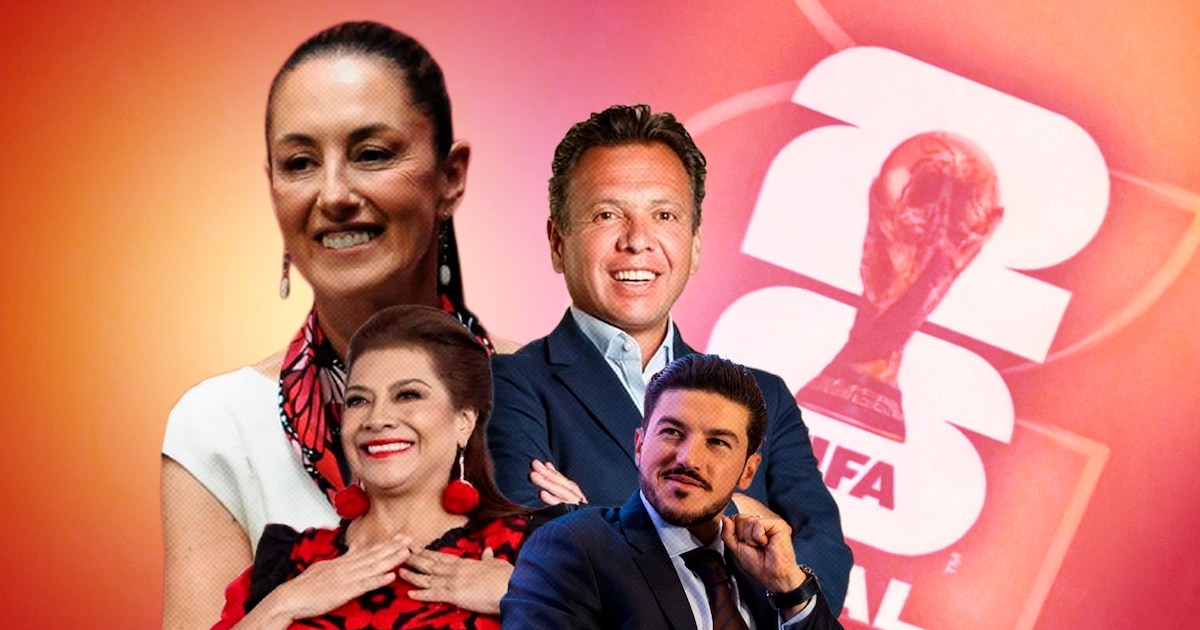 Sheinbaum se une a Brugada, Pablo Lemus y Samuel García en la sede del sorteo del Mundial 2026