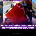 VÍDEO| Pasajeros piden ayuda desesperadamente tras descarrilamiento del tren interoceánico