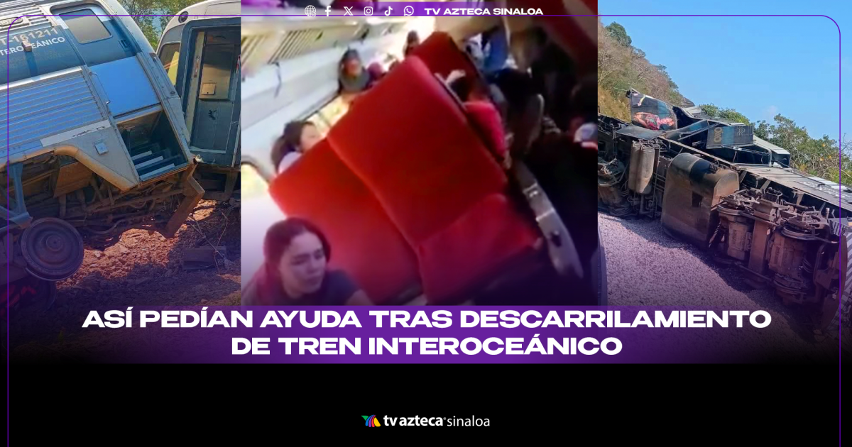 VÍDEO| Pasajeros piden ayuda desesperadamente tras descarrilamiento del tren interoceánico