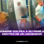VIDEO| ¡Ataque salvaje en un elevador! Turista golpea a su pareja sin piedad