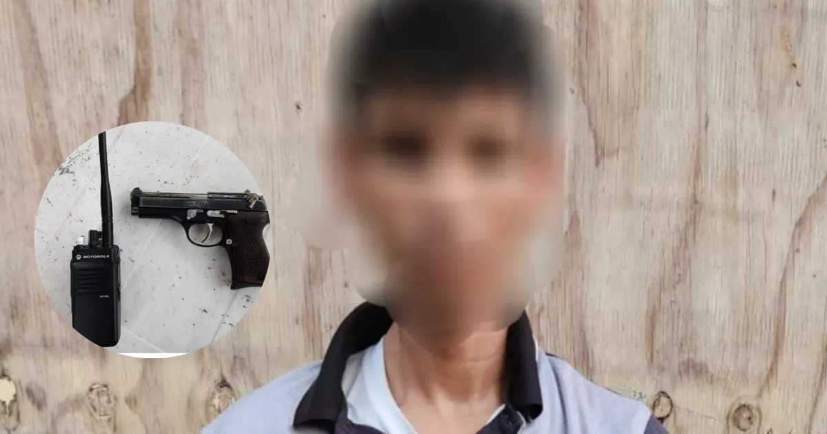 ¡Intentó escapar a pie! Arrestan a un individuo armado en la comunidad de El Alto del Coyote