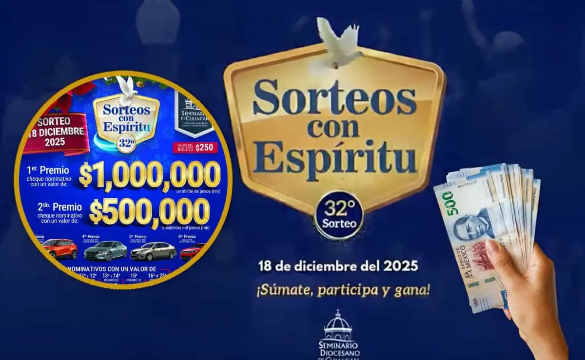 ¡No te lo pierdas! Conoce los premios del Sorteo del Seminario de Culiacán 2025