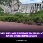 ¿Nivel actual de las presas en Sinaloa? Revisión en video al 19 de diciembre de 2025