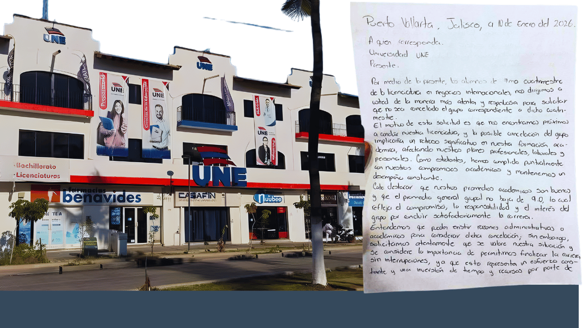 Estudiantes de la UNE Caracol protestan por suspensión injustificada de clases