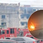 VÍDEO: ¡Incendio arrasa con el interior! Impactantes imágenes del fuego en hotel abandonado de Mazatlán