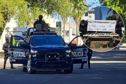 ¡Capturados en fuga! Decomisan armas y vehículos robados en Residencial Gran Canaria, Culiacán