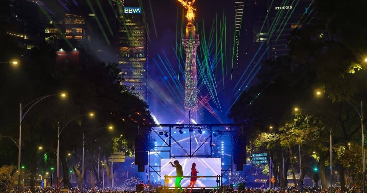 ¡La Ciudad de México da la bienvenida al Año Nuevo 2026 con un espectáculo de música electrónica en Paseo de la Reforma!