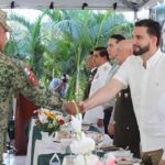 Celebra Luis Munguía el 113 Aniversario del Ejército junto a las fuerzas armadas