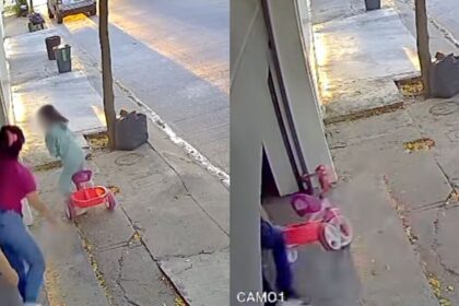 Impactante video: Familia sorprendida por balazos durante asesinato de agente de tránsito en Culiacán