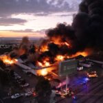 Productores de frijol en protesta son culpados por incendio que destruyó el abasto de alimentos en Zacatecas