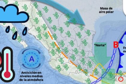 Pronóstico del tiempo para el lunes: Lluvias intensas y altas temperaturas en estados mexicanos