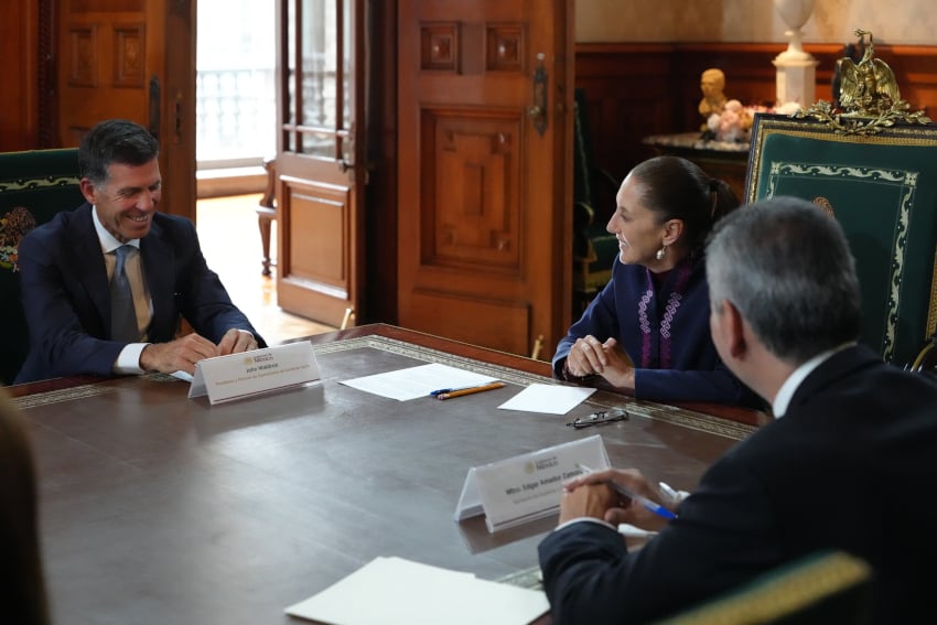 Alta reunión: Sheinbaum y ejecutivo de Goldman Sachs hablan sobre inversión en Plan México