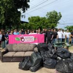 Recogen 600 sacos de basura en la limpieza de Mazatlán