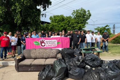Recogen 600 sacos de basura en la limpieza de Mazatlán