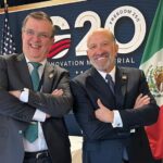 Ebrard presiona al secretario de Comercio de EE. UU. sobre aranceles en la reunión del G20