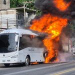 Incendio de camión de Del Valle provoca cierre en el libramiento cerca del túnel pequeño