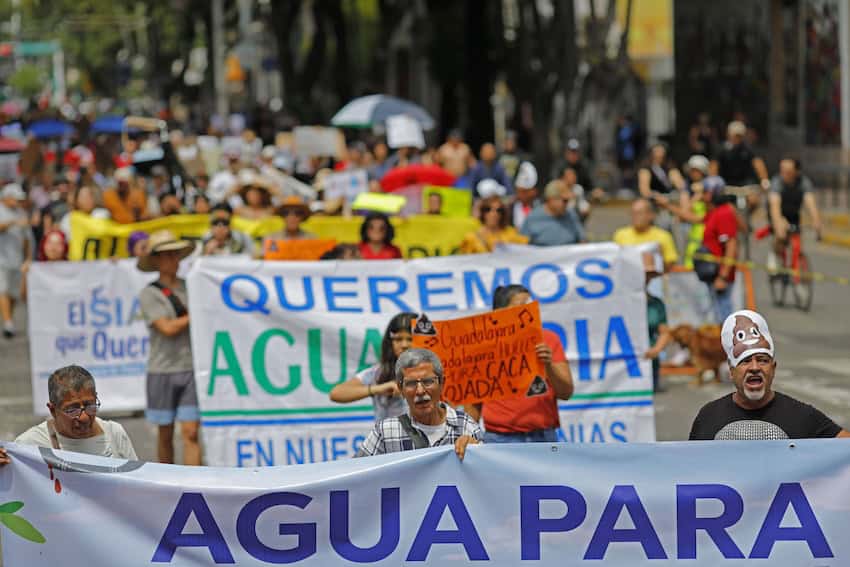 Plan de racionamiento de agua en Guadalajara anunciado por el gobernador de Jalisco ante crisis de contaminación